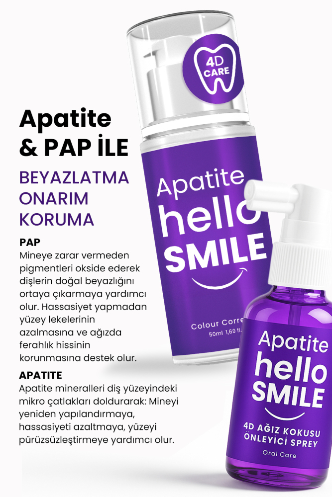 4D Beyazlatıcı Diş Macunu (50 ml)+ Ağız Bakım Destek Spreyi (30ml) - 2