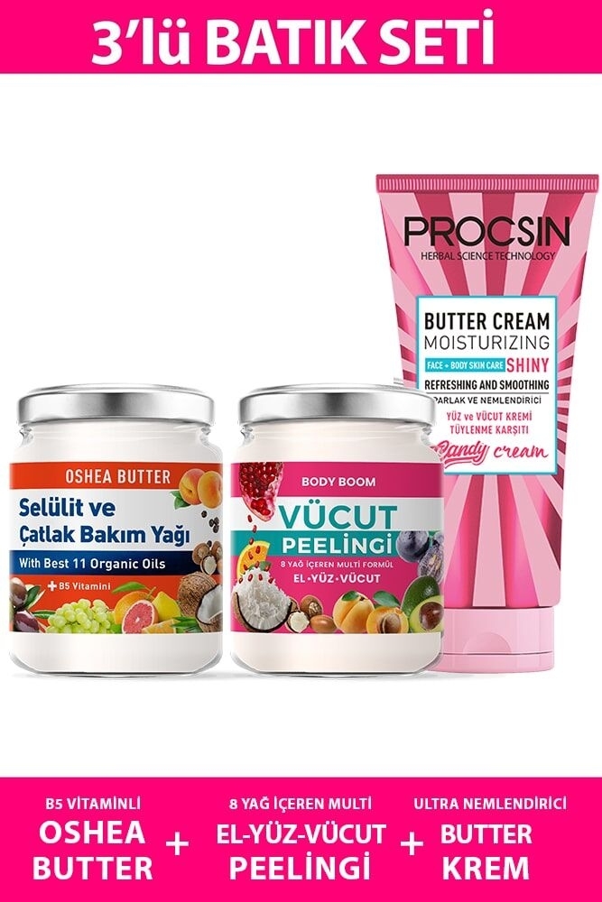 PROCSIN Batık Seti Peeling + Jel + Krem 3'lü Set - 1