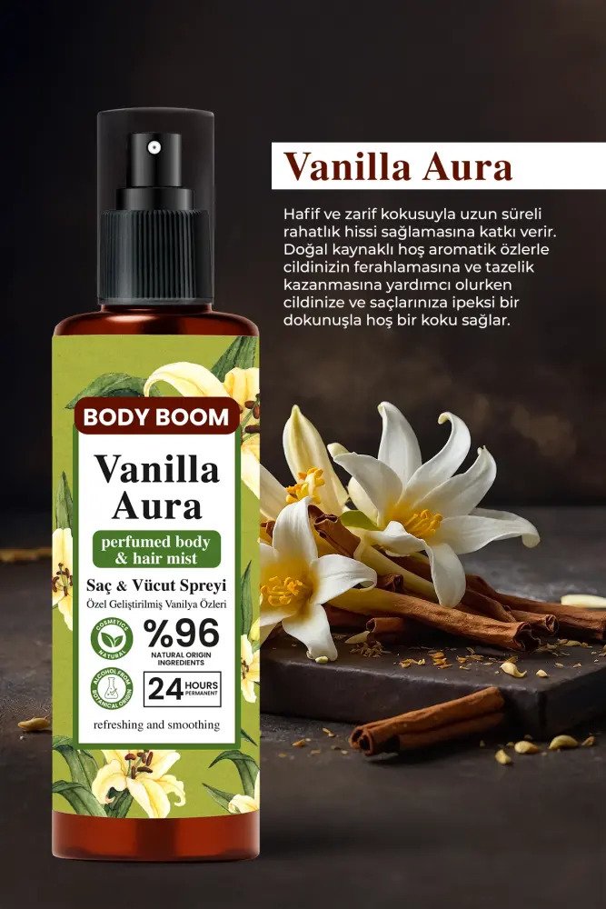 BODY BOOM Vanilla Aura Saç & Cilt Spreyi 110 ML - 2