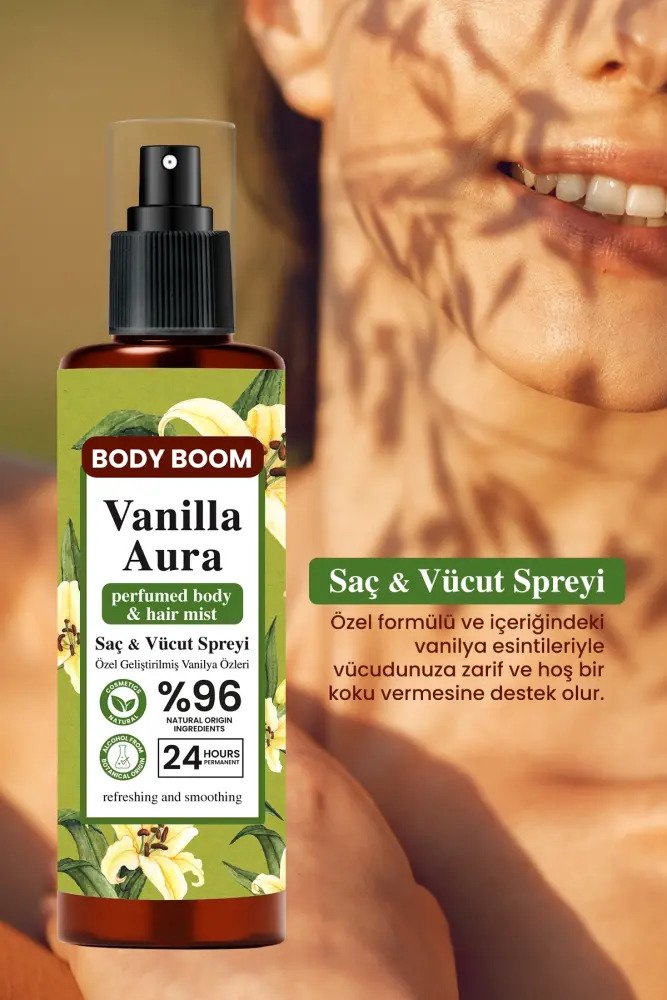 BODY BOOM Vanilla Aura Saç & Cilt Spreyi 110 ML - 4