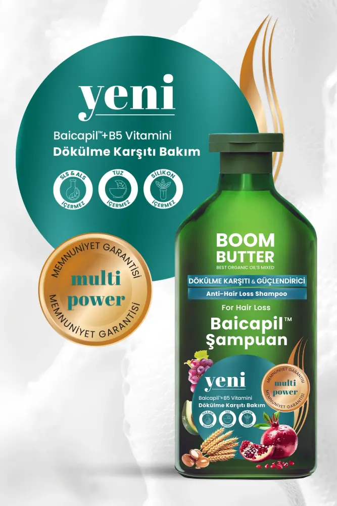 BOOM BUTTER %2 Baicapil Dökülme Önleyici ve Onarım Şampuanı 400ML - 3