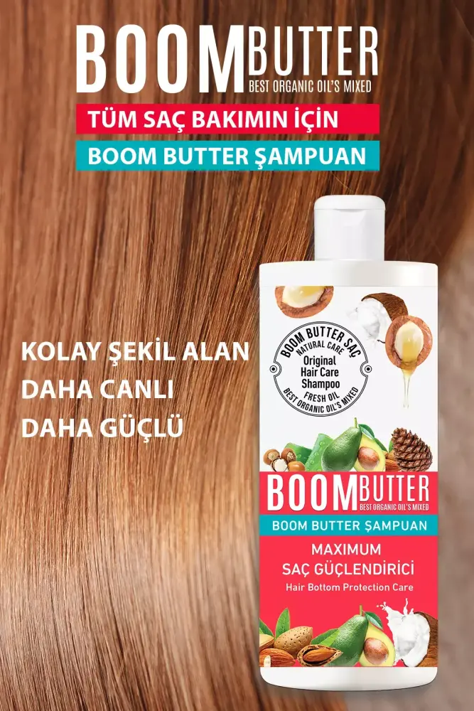 BOOM BUTTER Hair Care Shampoo 300 ML - Thumbnail