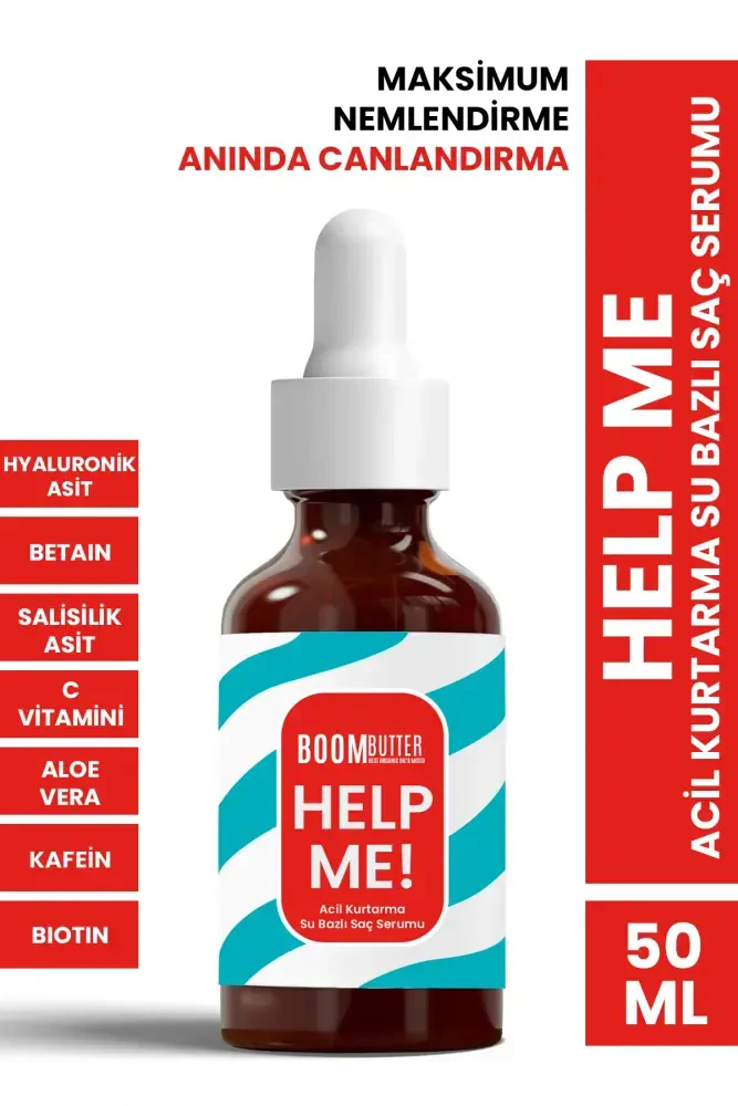 BOOM BUTTER Help Me Acil Kurtarma Su Bazlı Saç Serumu - BOOM BUTTER