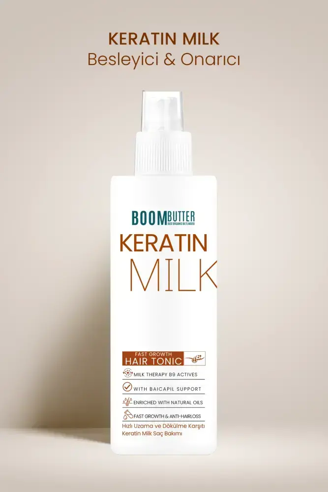 BOOM BUTTER Keratin Milk (Sütü) HIZLI UZAMA DÖKÜLME KARŞITI Saç Spreyi 150ML - 4