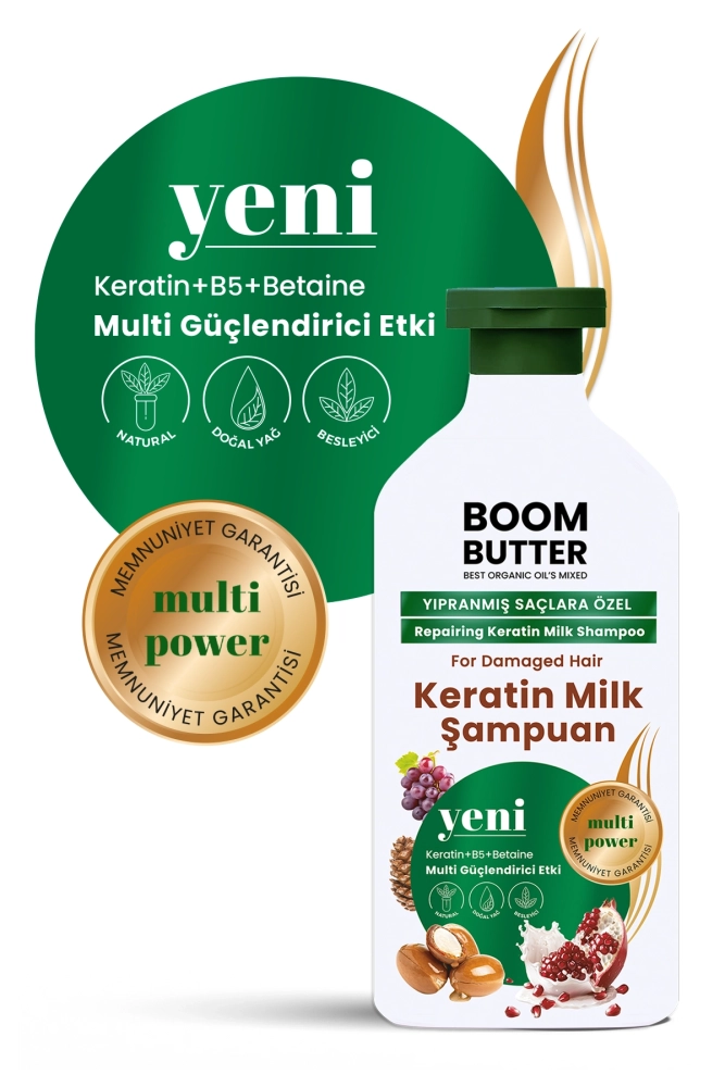 BOOM BUTTER Keratin Milk Şampuan 400 ML - 6