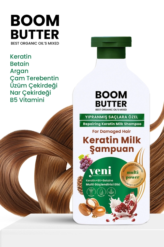 BOOM BUTTER Keratin Milk Şampuan 400 ML - 2