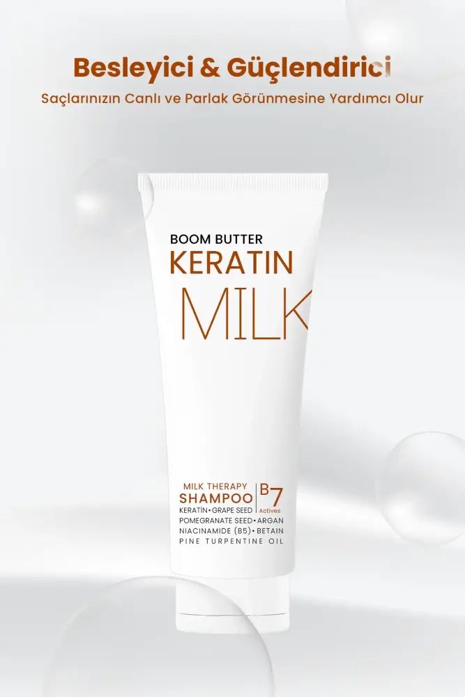 BOOM BUTTER Multifonksiyonel (7 Aktif) Keratin Milk Şampuan 250 ML - 4