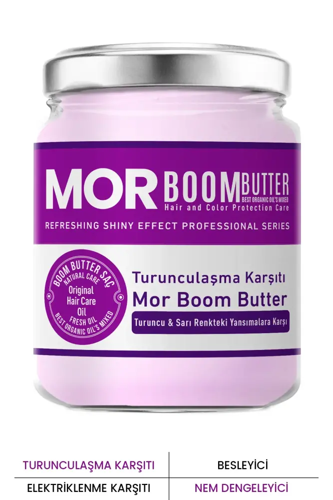 BOOM BUTTER Purple Hair Care Oil 190 ML - Thumbnail