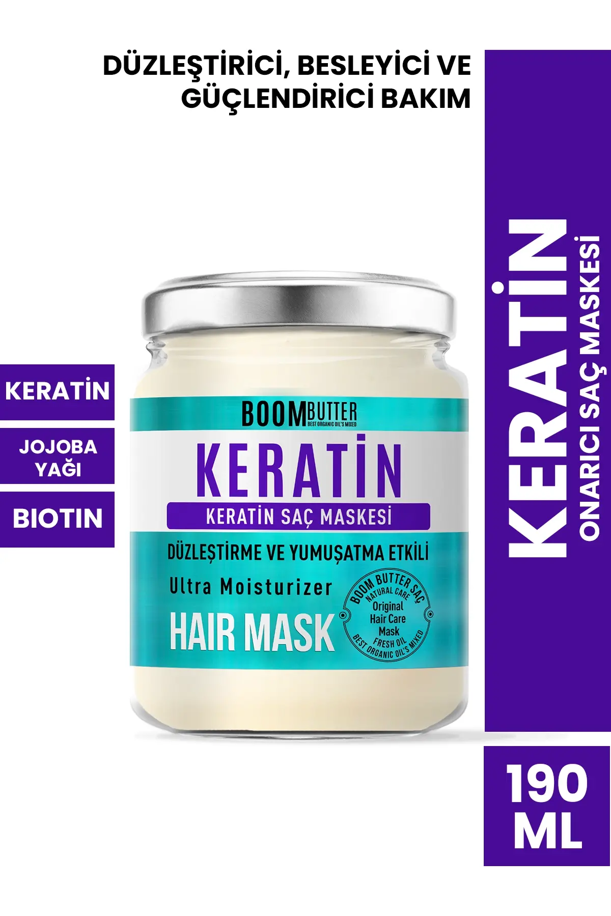 BOOM BUTTER Repairing Keratin Hair Mask 190 ML - 1