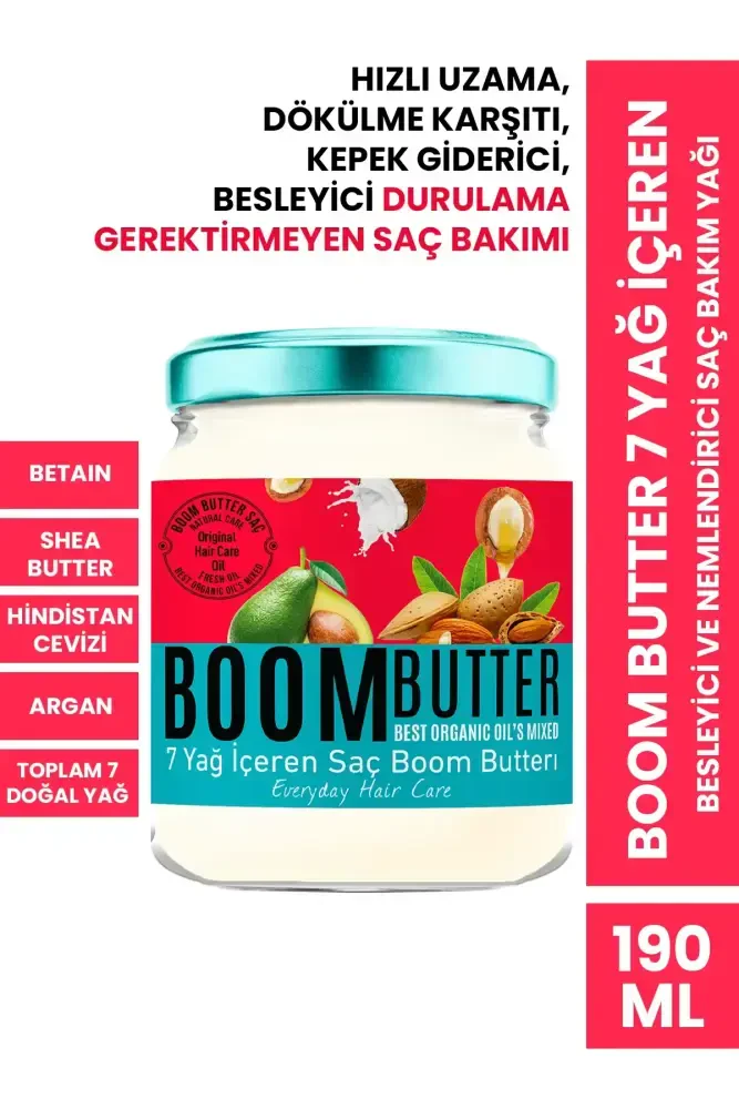 BOOM BUTTER Hair Care Oil 190 ML - BOOM BUTTER