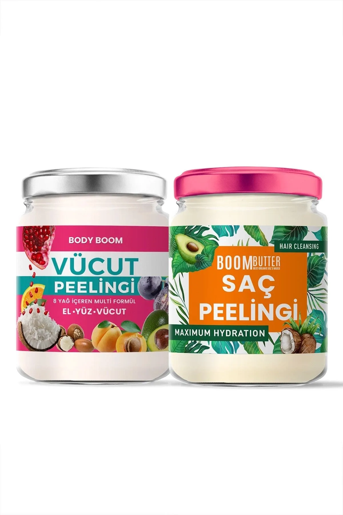 BOOM BUTTER Saç ve Vücut Arındırıcı Peeling Seti - 1