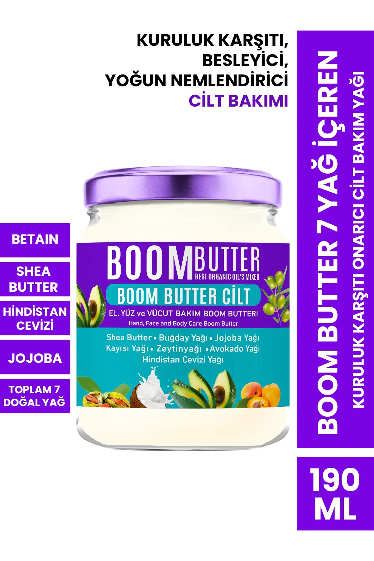 BOOM BUTTER Skin Care Oil 190 ML - 1