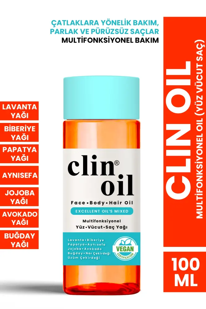PROCSIN Clin Oil Multifonksiyonel Oil (Yüz Vücut Saç) 100ml - 1