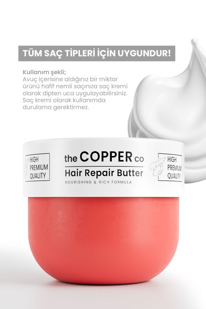 Hair Repair Butter Copper Peptit&minerali Içeren Arginine Zenginleştirilmiş Onarıcı Saç Kremi 300ml - 2