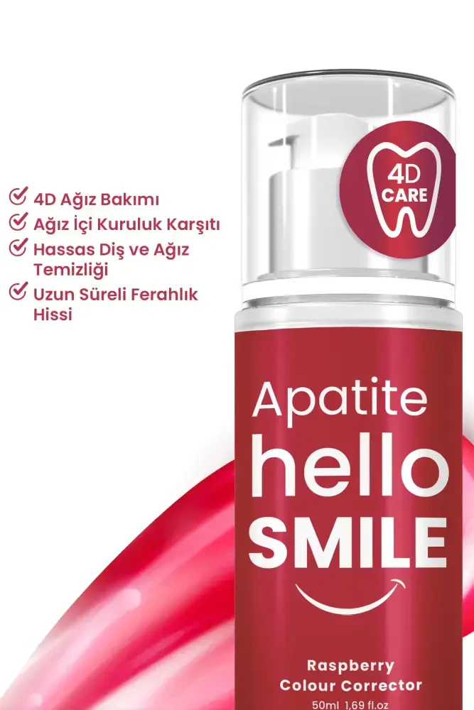 Apatite Hello Smile Ahududu Aromalı 4D Beyazlatıcı Diş Jeli - 2