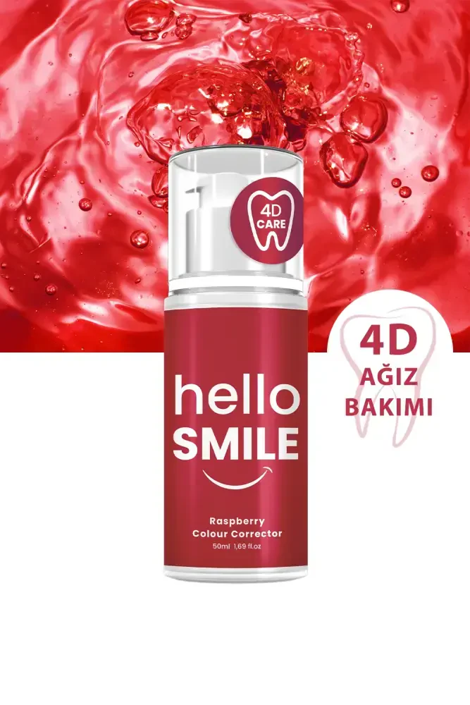 HELLO SMILE Ahududu Aromalı 4D Beyazlatıcı Diş Jeli - 7