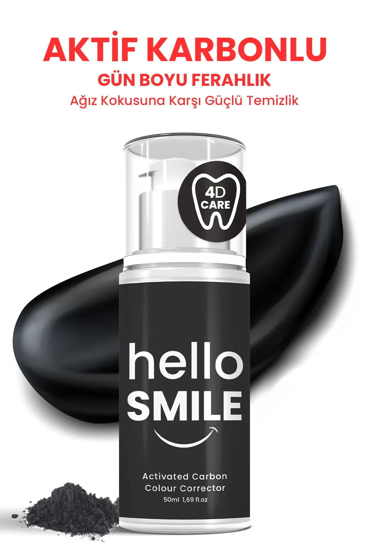 HELLO SMILE Aktif Karbonlu Anında Beyazlatıcı Diş Jeli - 3