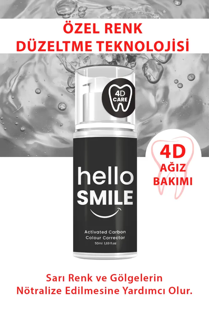HELLO SMILE Aktif Karbonlu Anında Beyazlatıcı Diş Jeli - 6