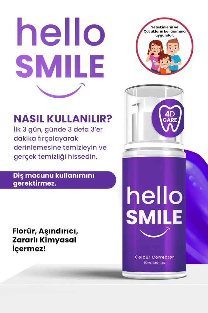 PROCSIN Hello Smile Anında Beyazlatıcı Diş Jeli 50 ML - 7