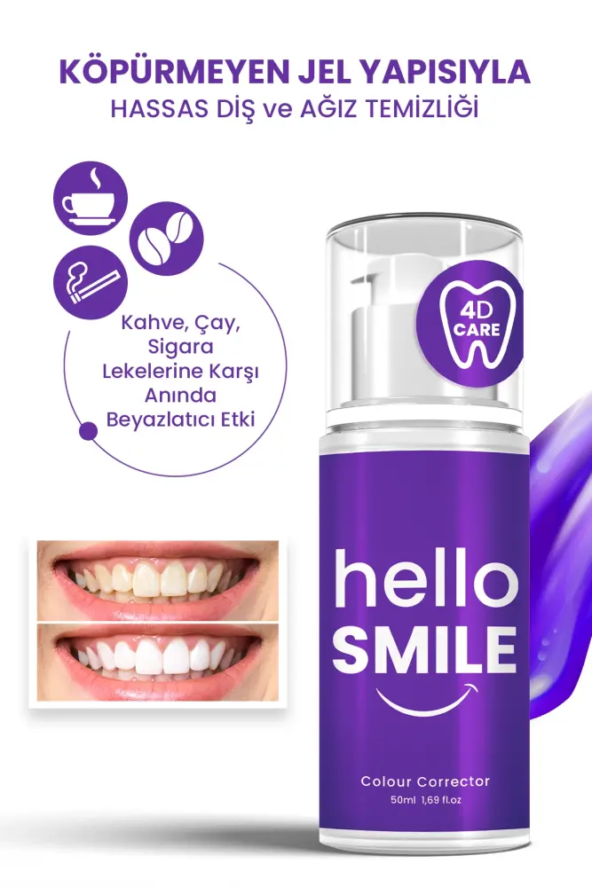 PROCSIN Hello Smile Anında Beyazlatıcı Diş Jeli 50 ML - 3