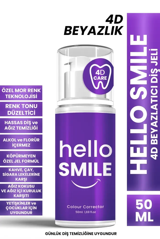Hello Smile 4D Beyazlatıcı Diş Jeli 50 ML 