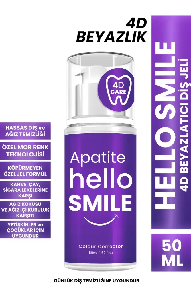 Hello Smile 4D Beyazlatıcı Diş Jeli 50 ML 