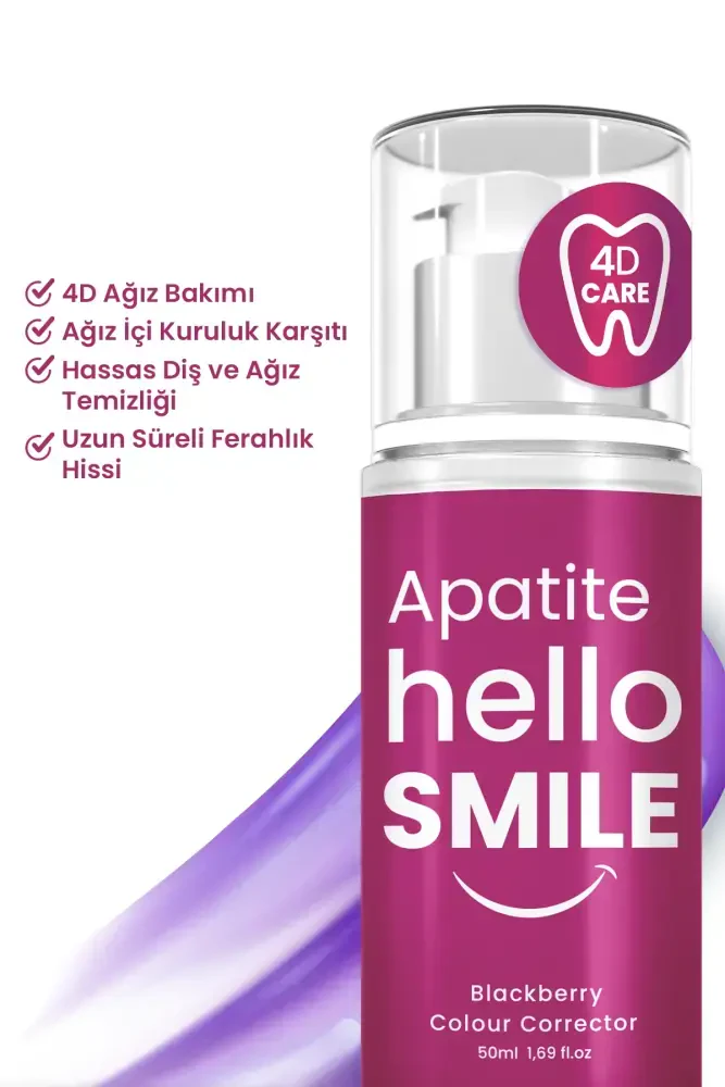 Apatite Hello Smile Böğürtlen Aromalı 4D Beyazlatıcı Diş Jeli - 3