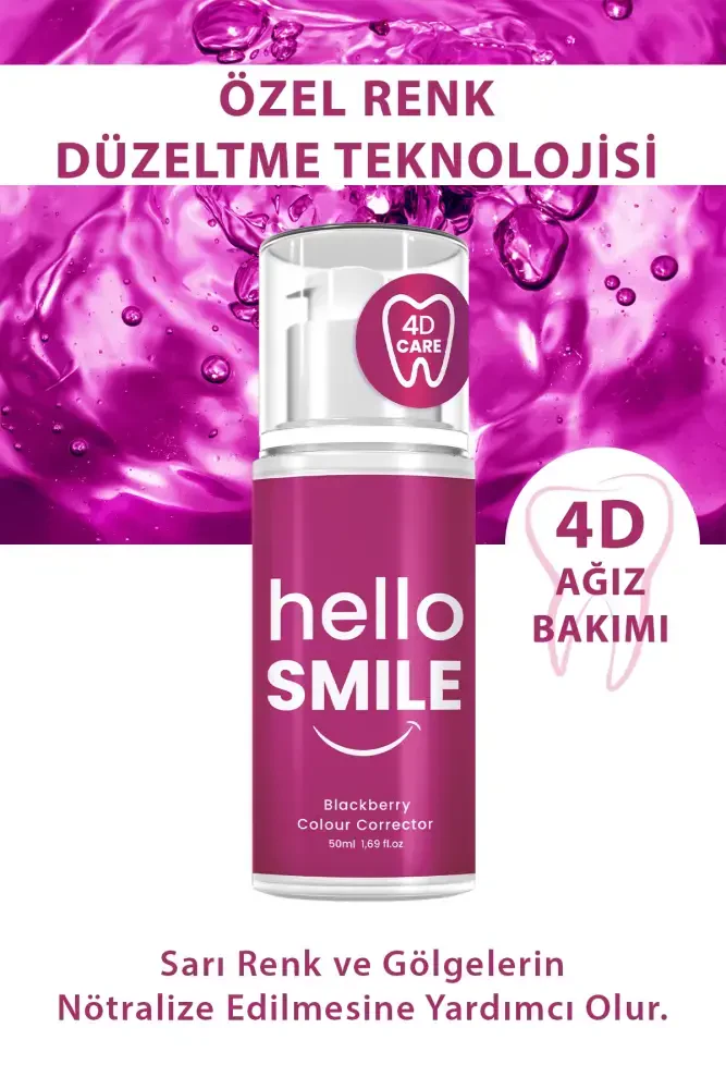 HELLO SMILE Böğürtlen Aromalı 4D Beyazlatıcı Diş Jeli - 4