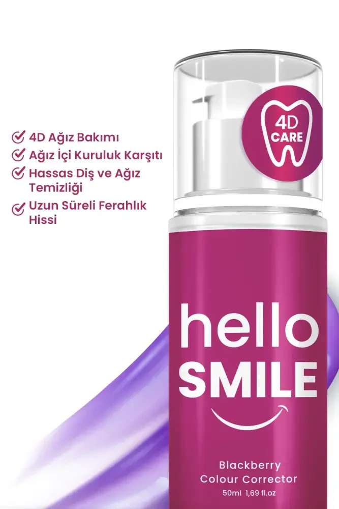 HELLO SMILE Böğürtlen Aromalı 4D Beyazlatıcı Diş Jeli - 2