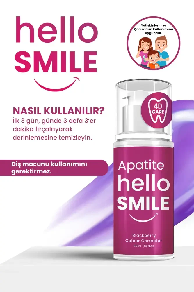 HELLO SMILE Böğürtlen Aromalı 4D Beyazlatıcı Diş Jeli - 5