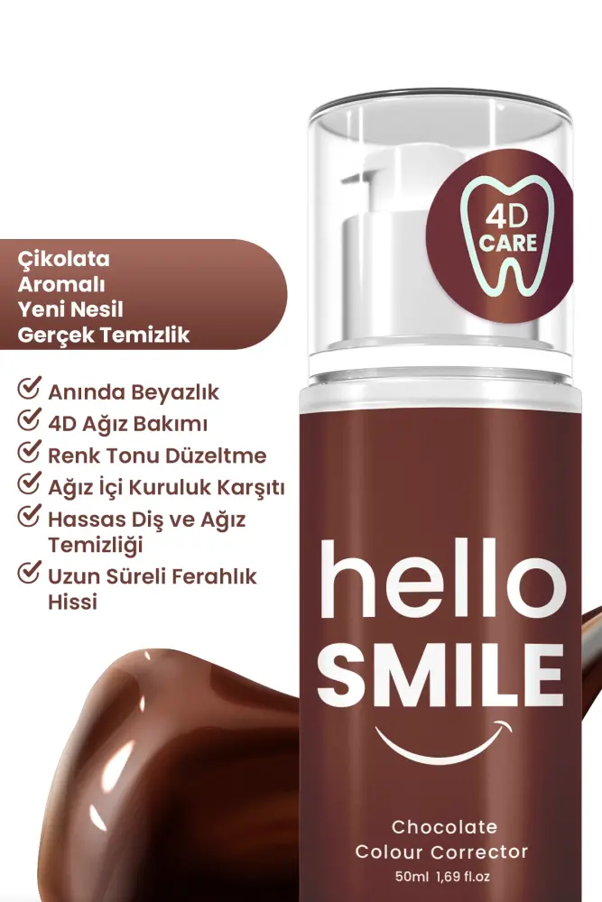 HELLO SMILE Çikolata Aromalı Anında Beyazlatıcı Diş Jeli - 2