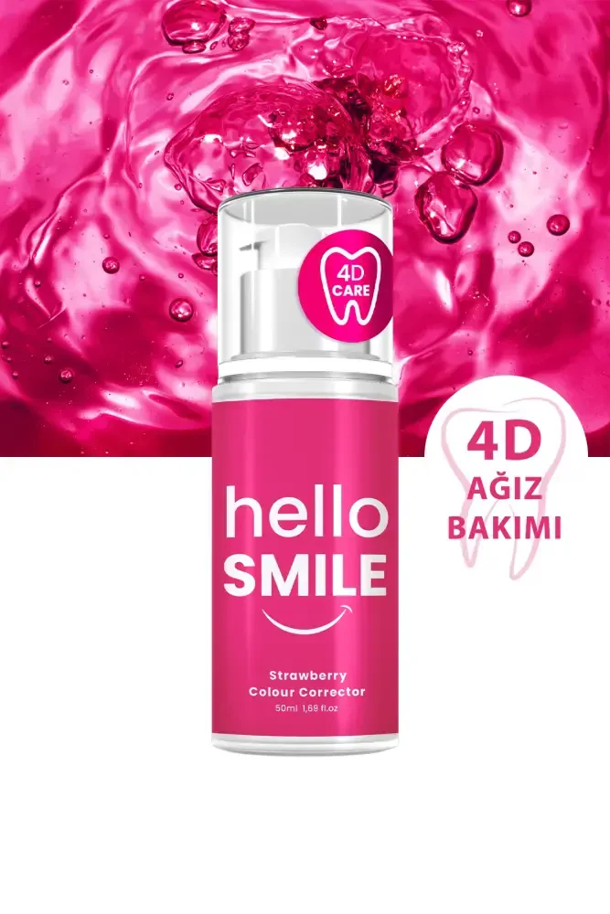 HELLO SMILE Çilek Aromalı 4D Beyazlatıcı Diş Jeli - 5