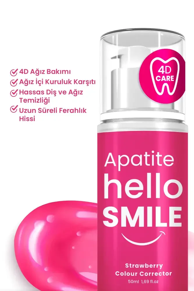 HELLO SMILE Çilek Aromalı 4D Beyazlatıcı Diş Jeli - 2