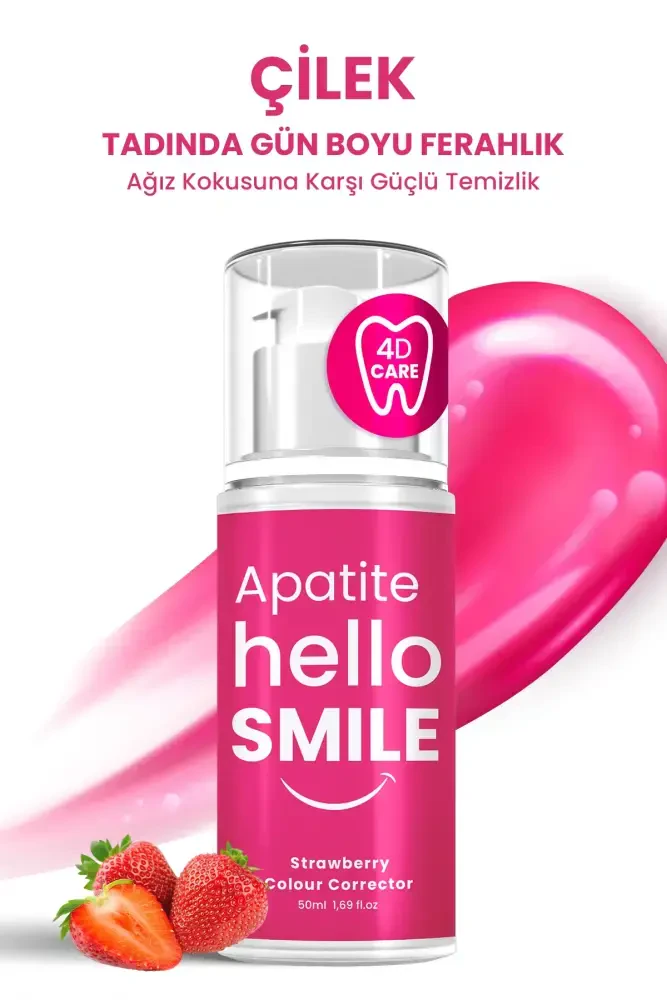 HELLO SMILE Çilek Aromalı 4D Beyazlatıcı Diş Jeli - 3