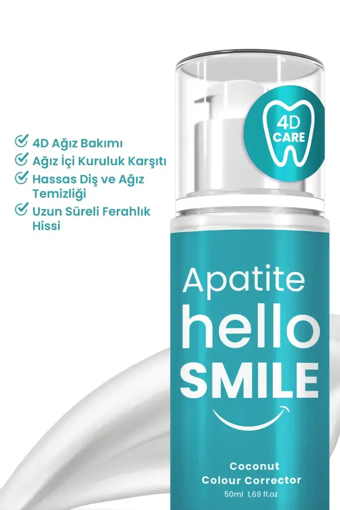 Apatite Hello Smile Hindistan Cevizi Aromalı 4D Beyazlatıcı Diş Jeli - 2
