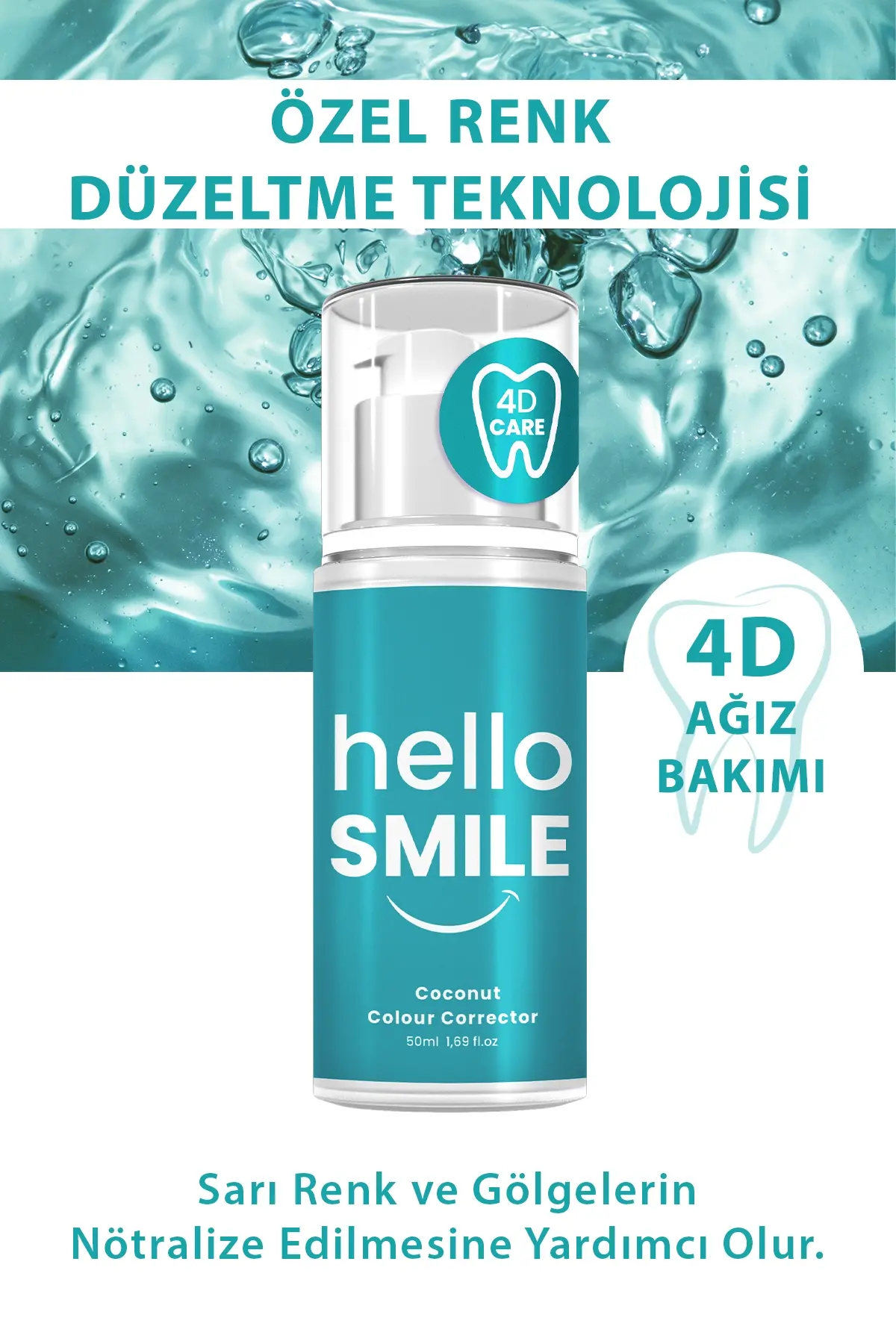 HELLO SMILE Hindistan Cevizi Aromalı Anında Beyazlatıcı Diş Jeli - 6
