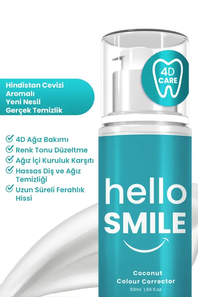 HELLO SMILE Hindistan Cevizi Aromalı 4D Beyazlatıcı Diş Jeli - 2