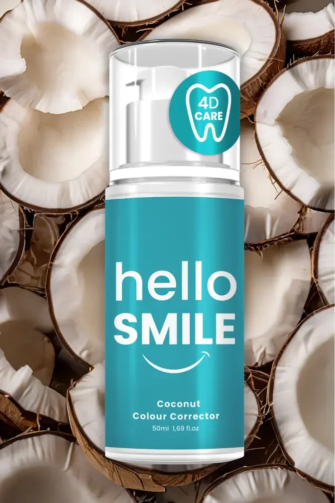 HELLO SMILE Hindistan Cevizi Aromalı 4D Beyazlatıcı Diş Jeli - 5