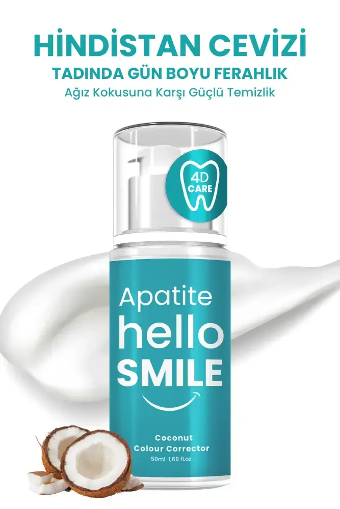 HELLO SMILE Hindistan Cevizi Aromalı 4D Beyazlatıcı Diş Jeli - 3