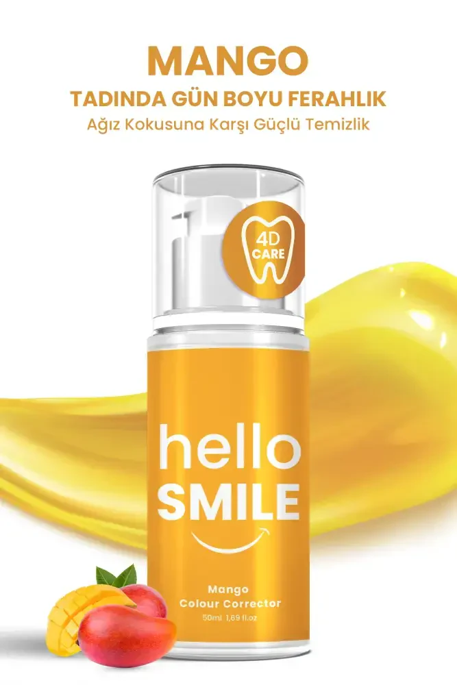 HELLO SMILE Mango Aromalı 4D Beyazlatıcı Diş Jeli - 3