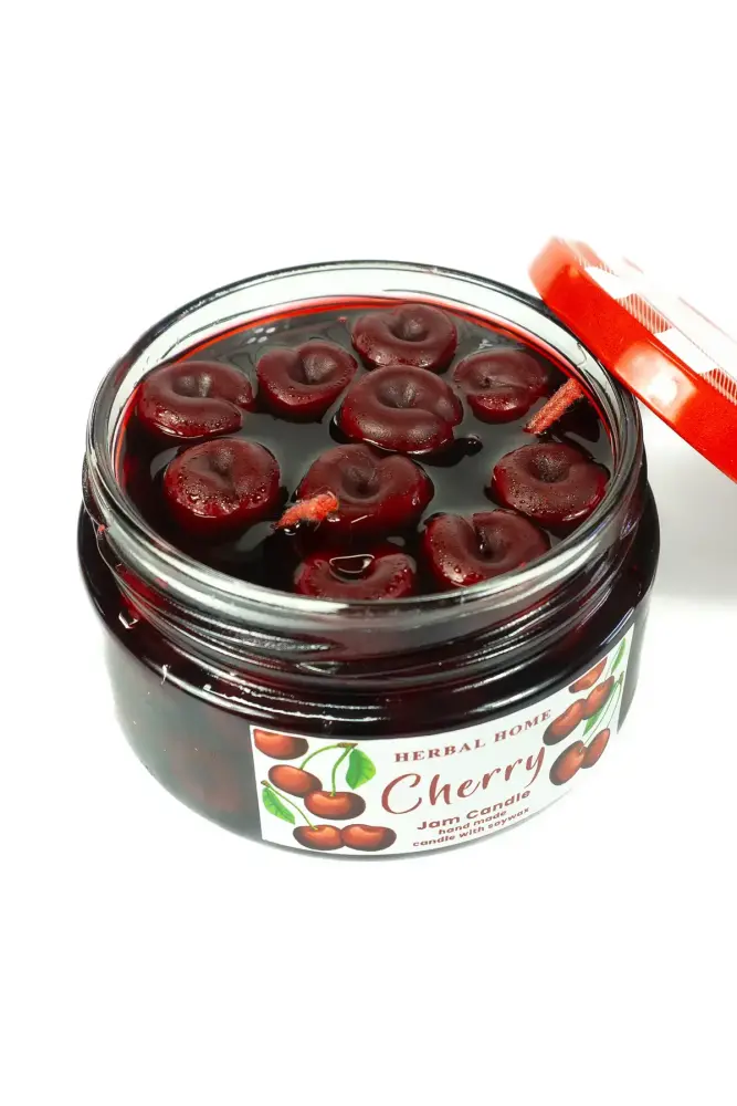 HERBAL HOME Cherry Jam Candle 220 GR - Thumbnail