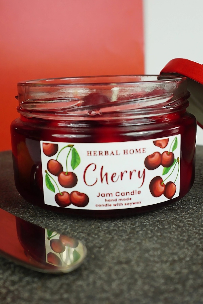HERBAL HOME Cherry Jam Candle 220 GR - 3
