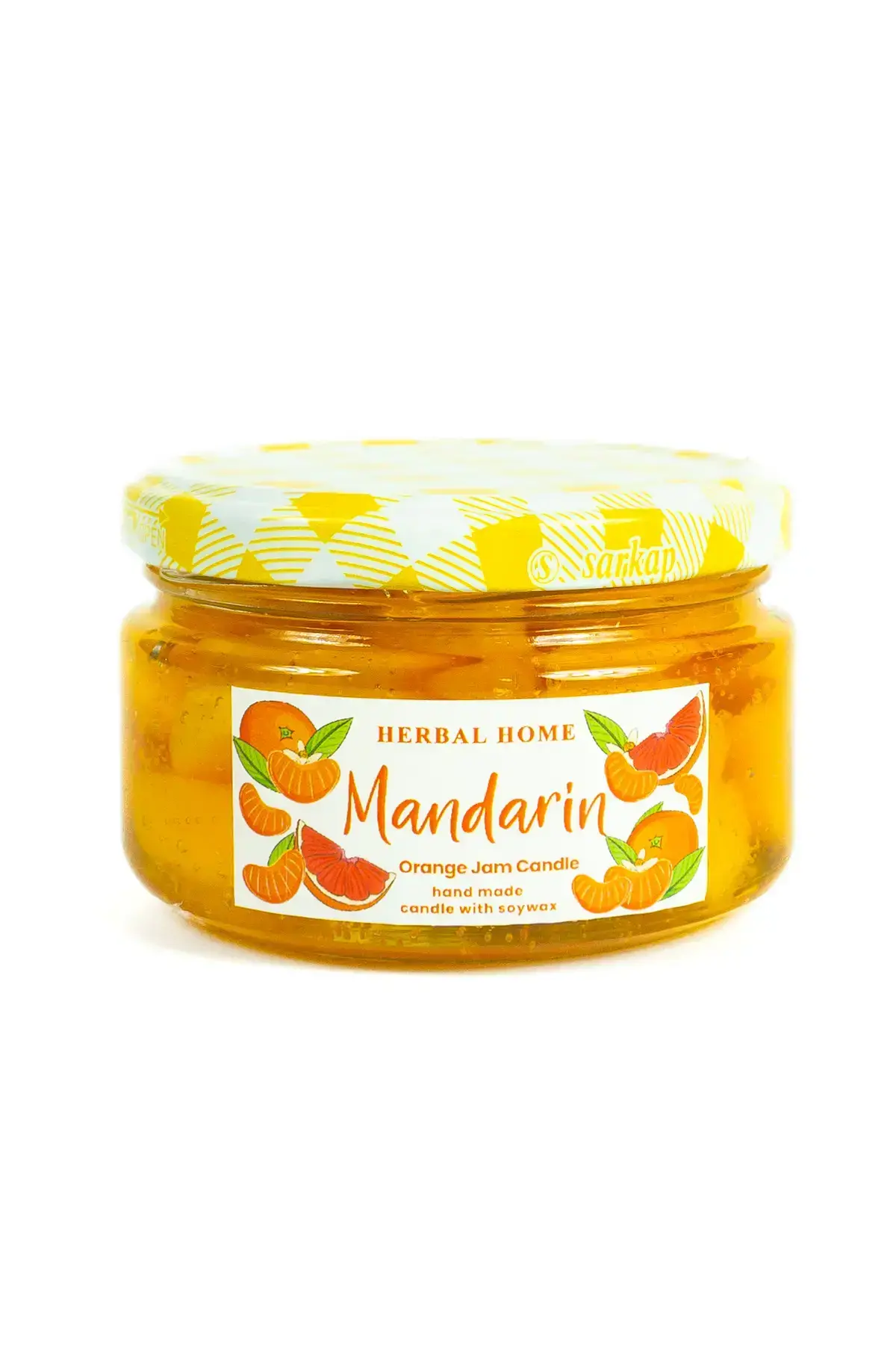 HERBAL HOME Mandarin Jam Candle 220 GR - 7