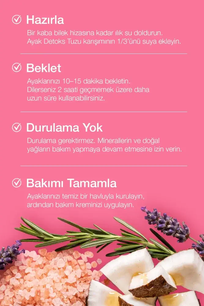 HERBAL HOME Multifonksiyonel + Rahatlatıcı Ayak Detoks Tuzu - 2