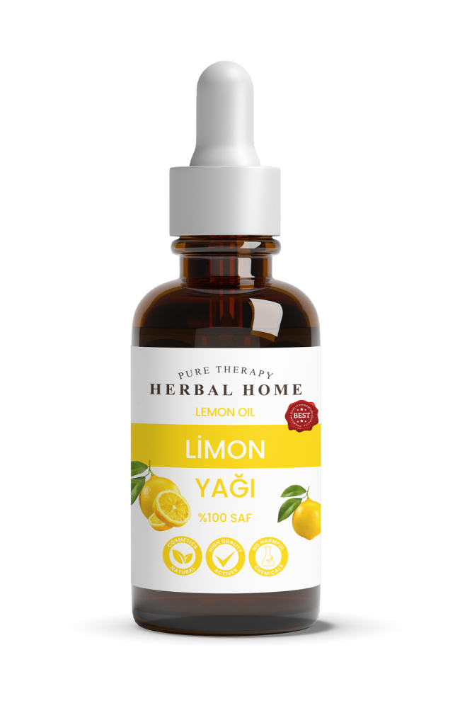 HERBAL HOME Saf Limon Kabuğu Yağı 20 ML - HERBAL HOME