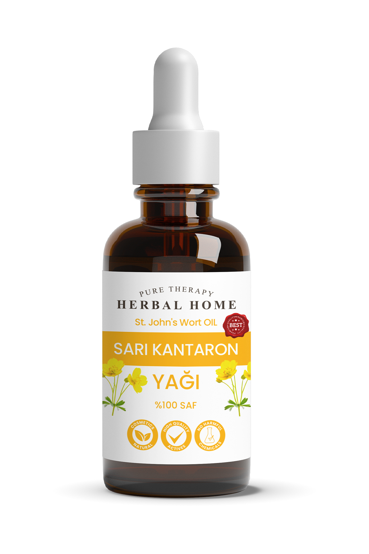 HERBAL HOME Saf Sarı Kantaron Yağı 20 ML - 1