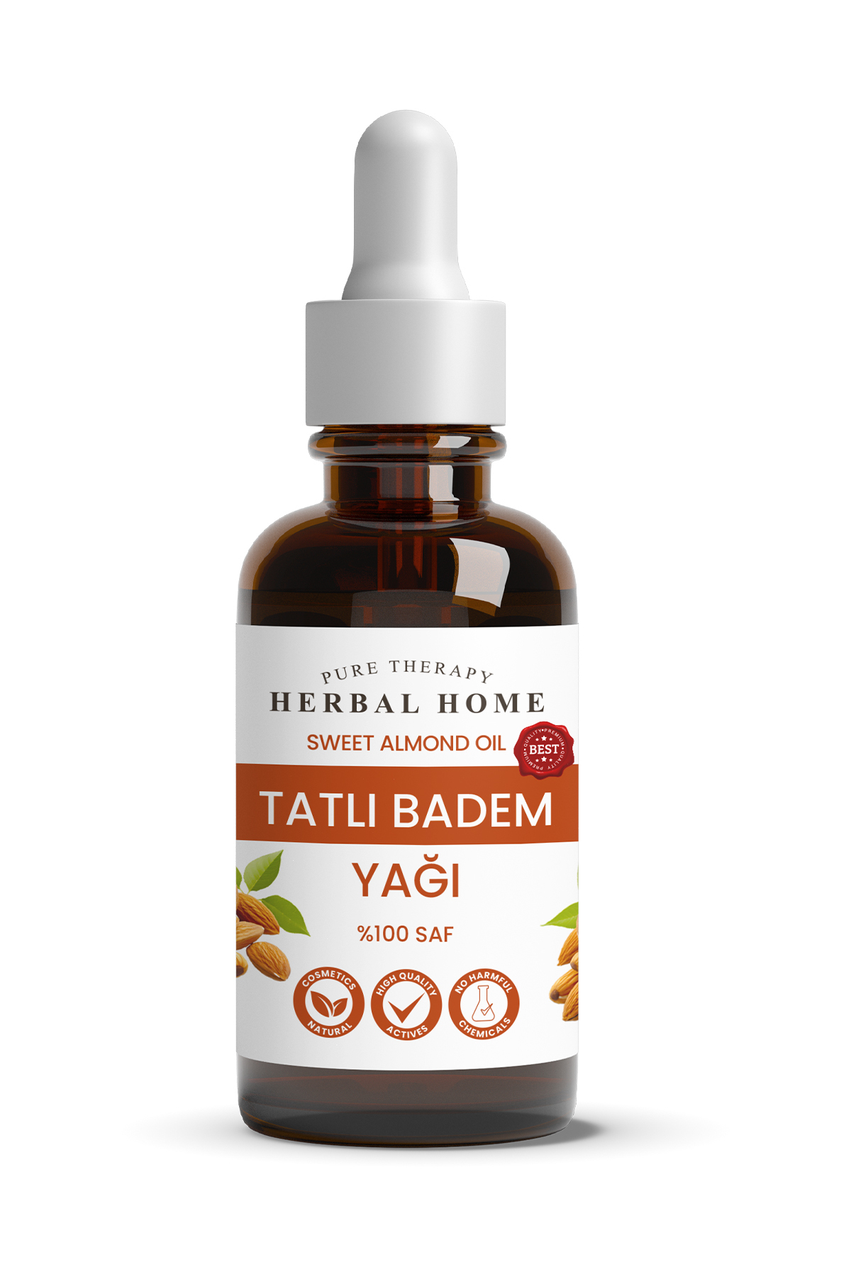 HERBAL HOME Saf Tatlı Badem Yağı 20 ML - 1