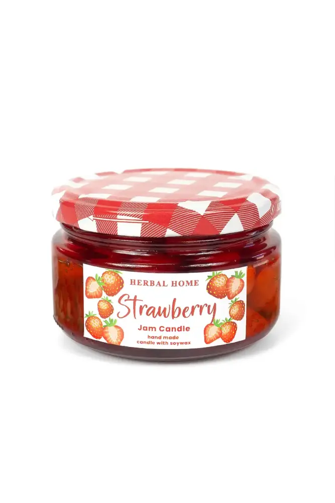 HERBAL HOME Strawberry Jam Candle 220 GR - Thumbnail