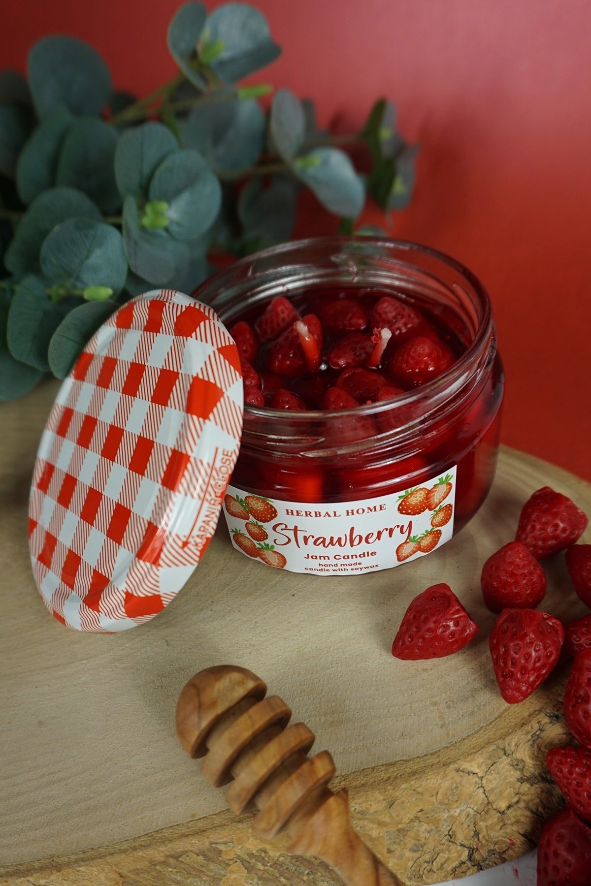 HERBAL HOME Strawberry Jam Candle 220 GR - 1