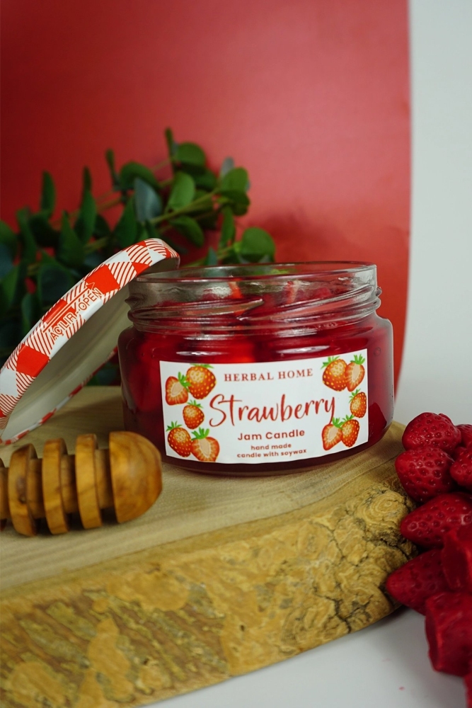 HERBAL HOME Strawberry Jam Candle 220 GR - 4